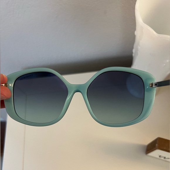 Tiffany’s Black/Tiffany Blue Oversized Sunglasses- TF 4192 - Picture 7 of 7